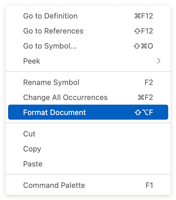 Format Code