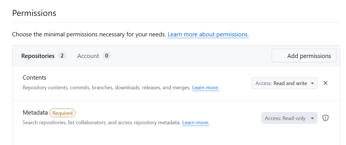 github config
